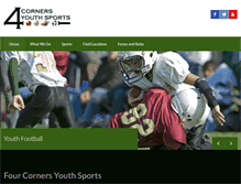 Tablet Screenshot of fourcornersyouthsports.com